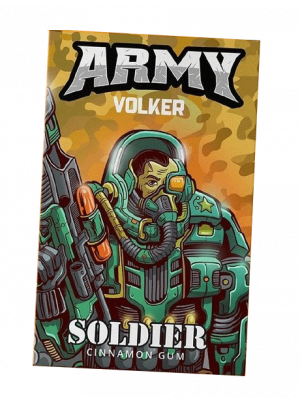VOLKER ARMY SOLDIER (CINNAMON GUM) 50G